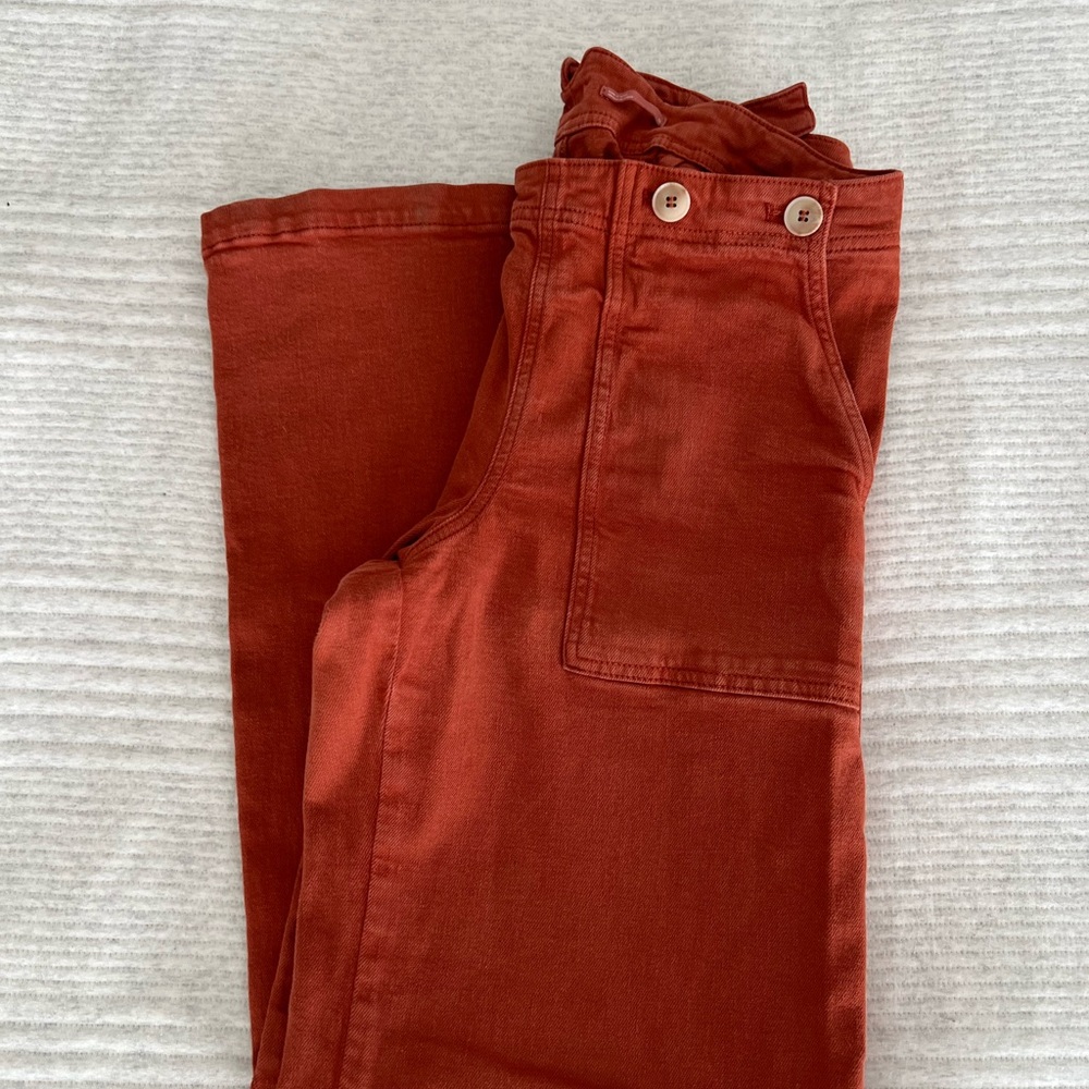 Women's High-Rise Utility Pants in Rust